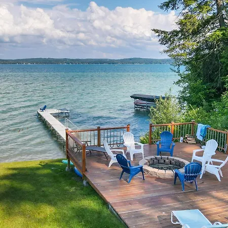 Rapid City Home On Torch Lake With Dock And Fire Pit!